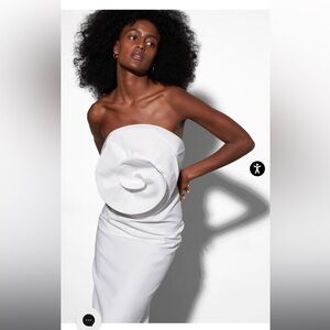 Mara Hoffman White Strapless Dress